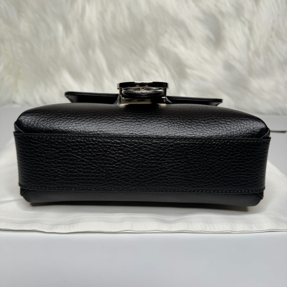 Gucci Dollar Calfskin Interlocking G Black Small Crossbody Bag - Picture 4 of 11